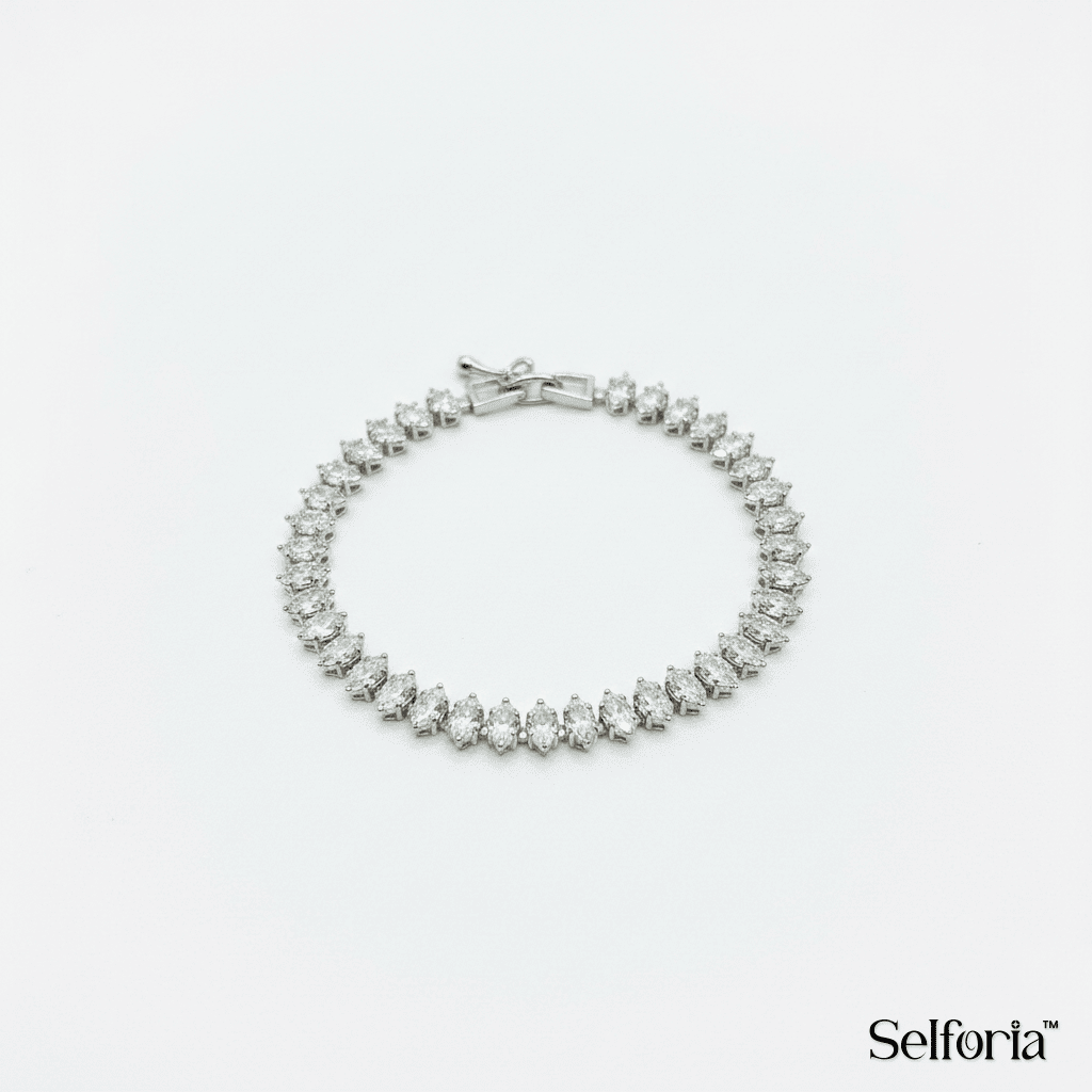 Elegant silver tennis bracelet for everyday and occasion wear