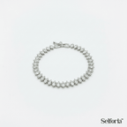 Elegant silver tennis bracelet for everyday and occasion wear