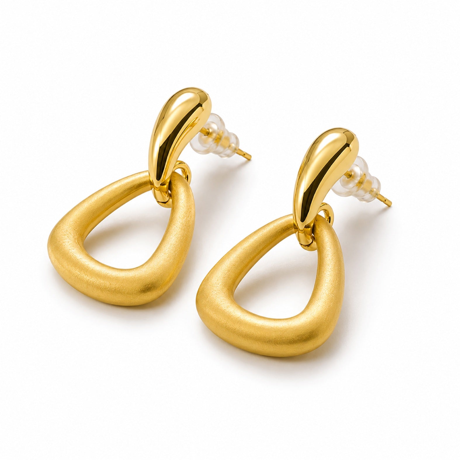 Minimal Gold Drop Earrings