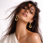 Minimal Gold Drop Earrings