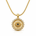 Gold Evil Eye Pendant Necklace