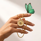 Gold Evil Eye Pendant Necklace