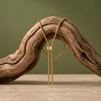 Gold Lariat Slider Necklace