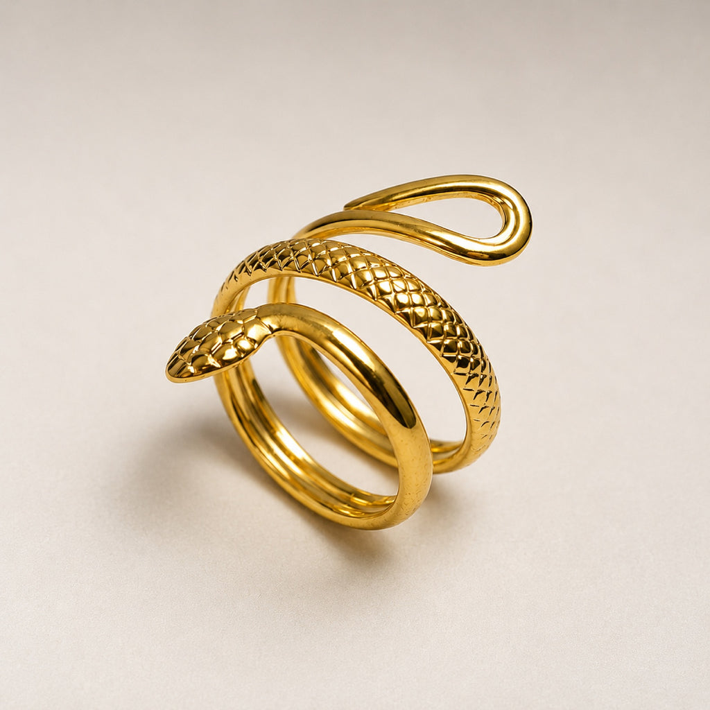 Golden Serpent Ring