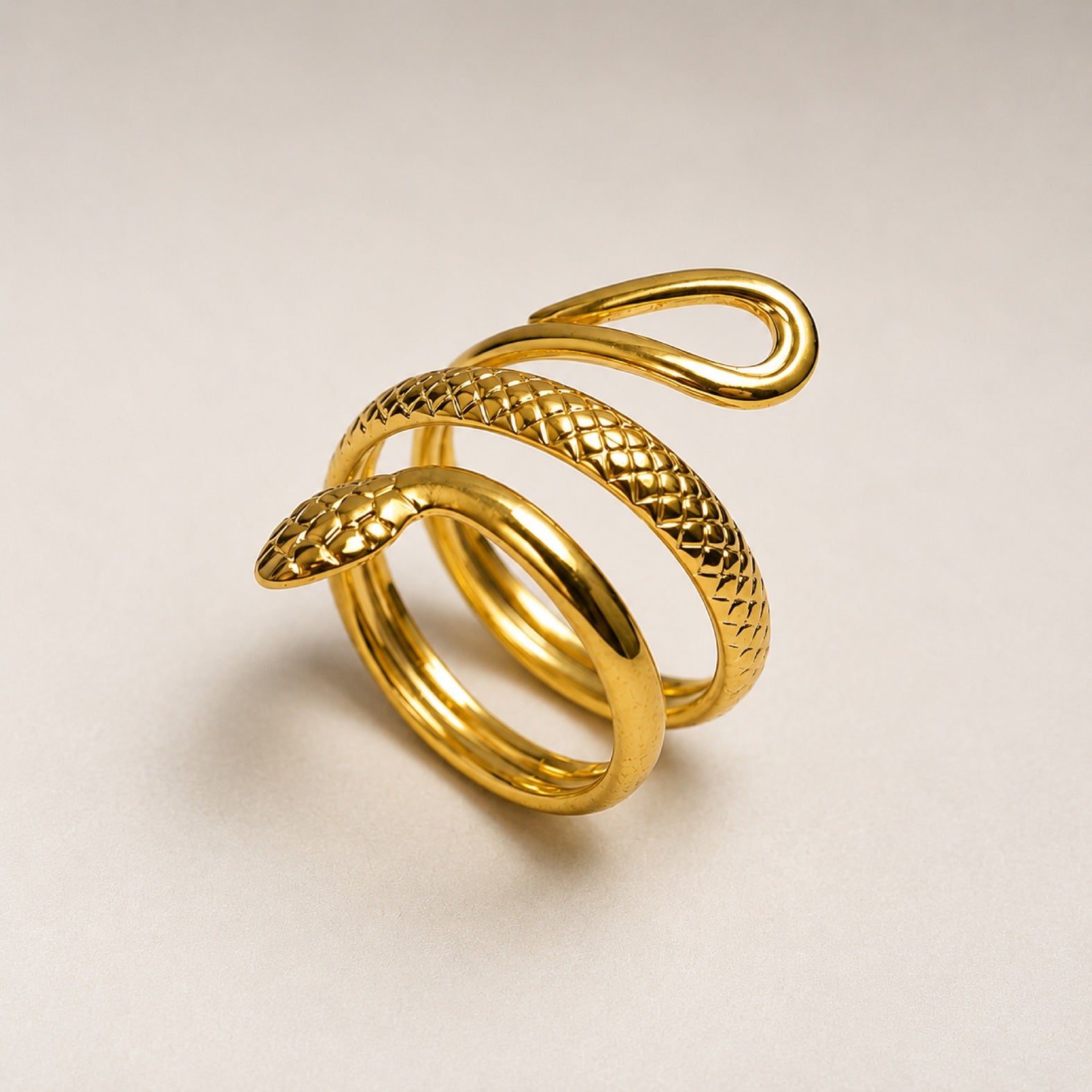 Golden Serpent Ring