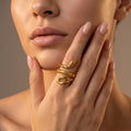 Golden Serpent Ring