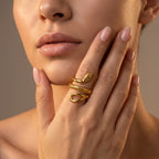 Golden Serpent Ring