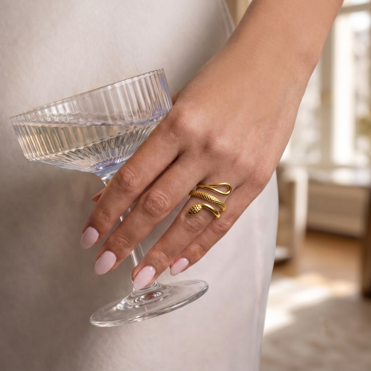 Golden Serpent Ring