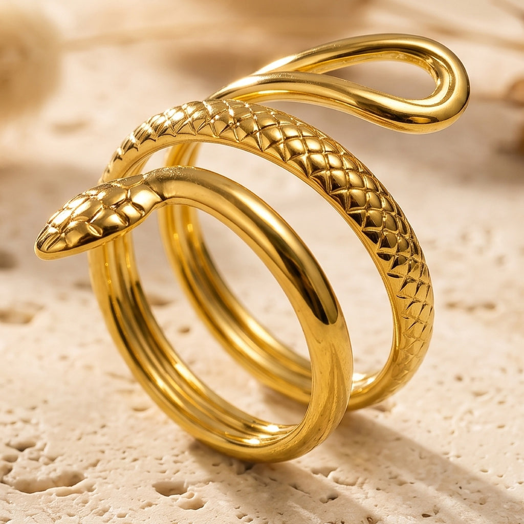 Golden Serpent Ring