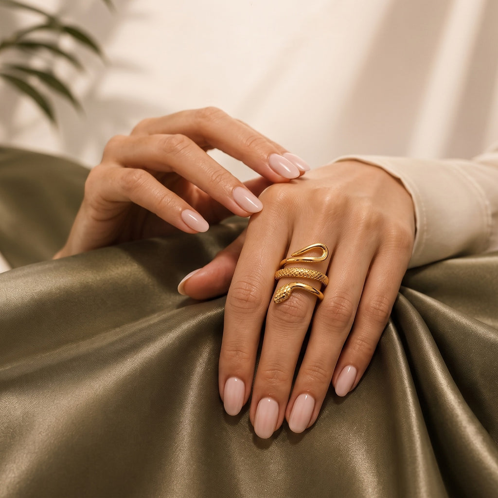 Golden Serpent Ring