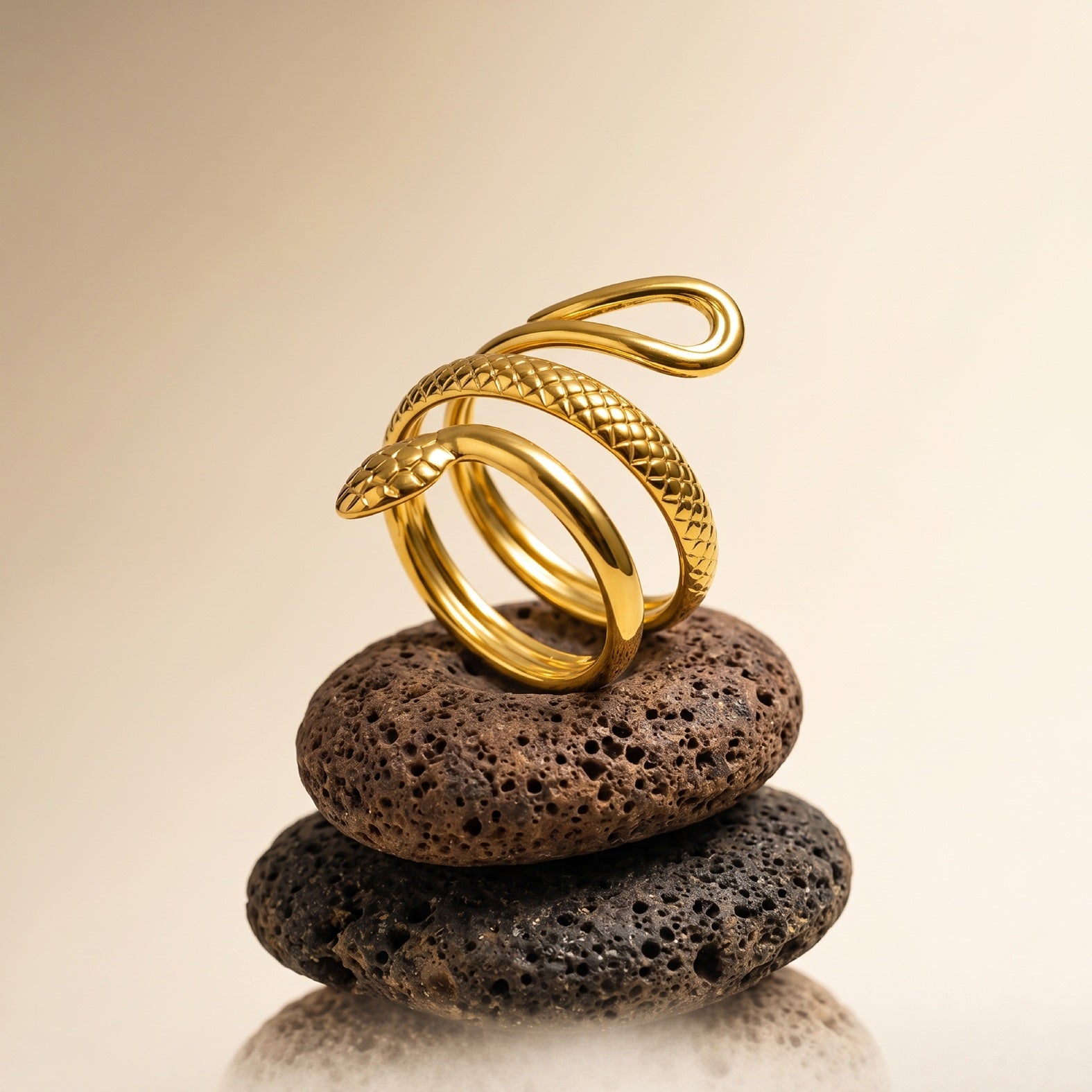 Golden Serpent Ring