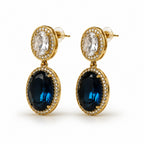 Royal Sapphire Drop Earrings