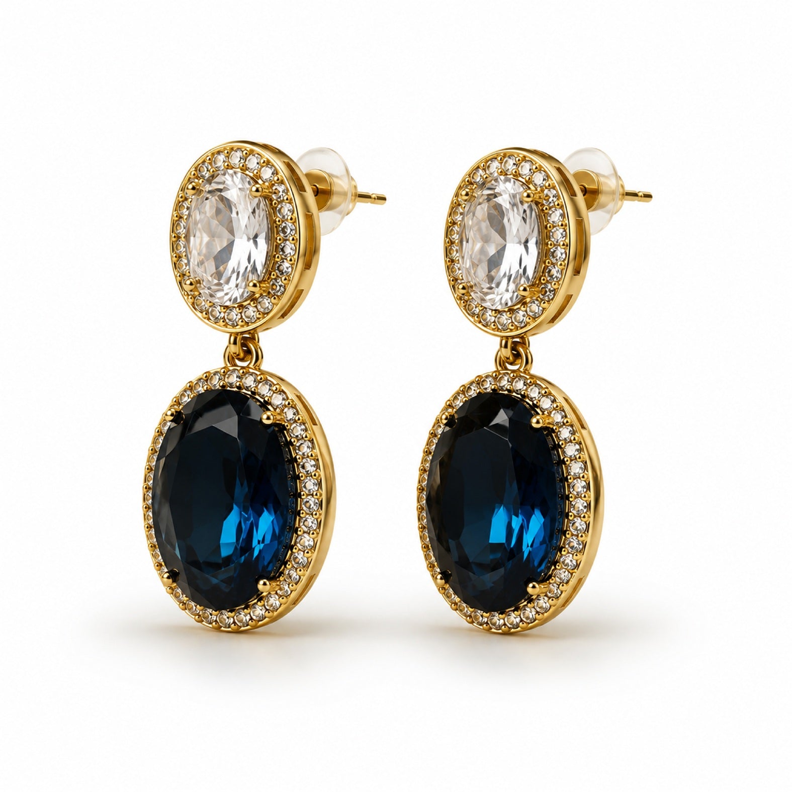 Royal Sapphire Drop Earrings