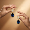 Royal Sapphire Drop Earrings