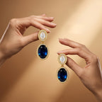 Royal Sapphire Drop Earrings