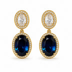Royal Sapphire Drop Earrings