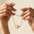 Gold Pearl Chain Necklace