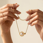 Gold Pearl Chain Necklace
