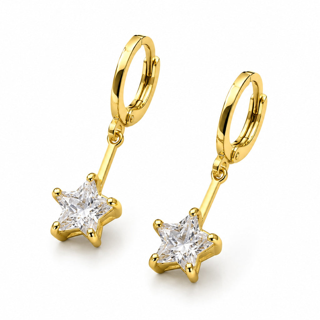 Star Gold Earrings