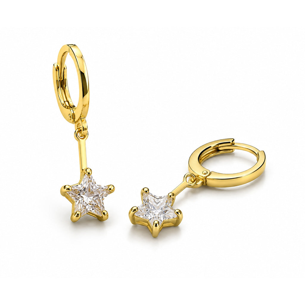 Star Gold Earrings